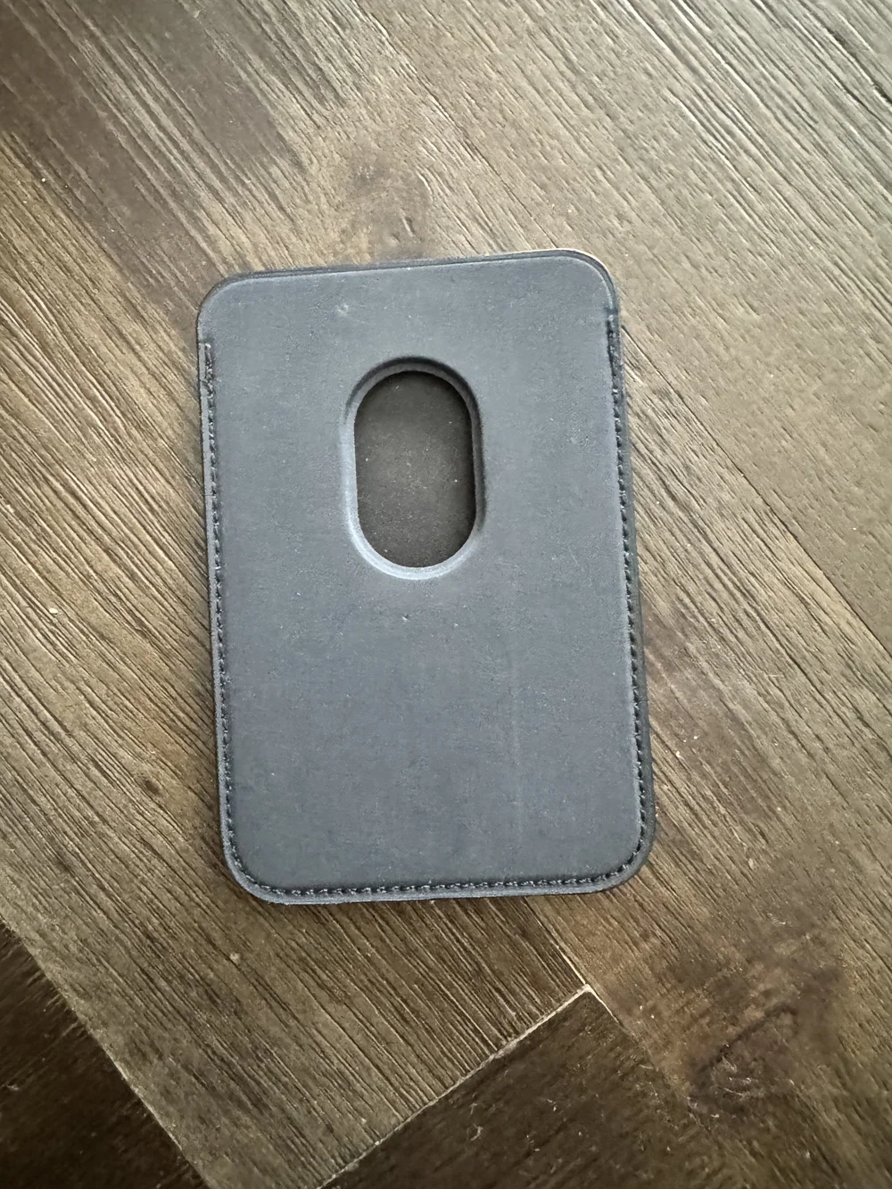Apple Black Leather Magnetic Wallet for iPhone / MagSafe